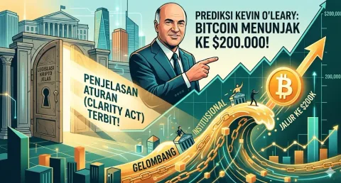 Prediksi O'Leary: Bitcoin Menuju $200K Melalui Clarity Act dan Kedaulatan Regulasi Institusional 2026