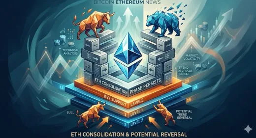 Ethereum Kokoh: Fase Konsolidasi Bertahan, Level Dukungan Kunci Berdaulat, dan Sinyal Reversal Tren 2026