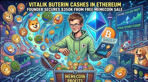 Filantropi & Likuiditas: Vitalik Buterin Amankan $350.000 dari Penjualan Memecoin "Gratis" di Jaringan Ethereum