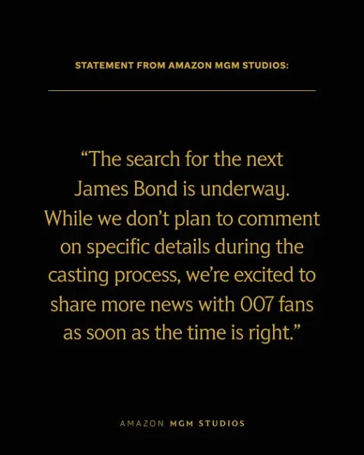 Pencarian Agen 007 Dimulai: Amazon MGM Studios Resmi Membuka Audisi untuk Film James Bond ke-26