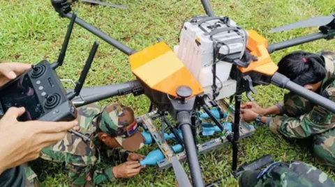 Ledakan Drone Perang Myanmar Tewaskan Tiga Pekerja Migran di Thailand