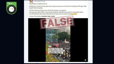 Waspada Hoaks Bermodus Demo dan Bencana: Tiga Narasi Palsu yang Viral di Jakarta