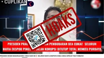 Video Viral Bubarkan Bea Cukai Hoaks, Prabowo Justru Batalkan Wacana