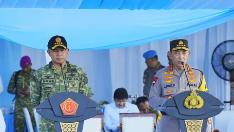 Prabowo Berkelakar soal Panglima dan Kapolri: Ada Nama Saya, Sulit Diganti