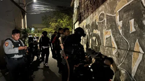 Patroli Gabungan Brimob Gagalkan Tawuran di Ciracas, Delapan Remaja Diamankan