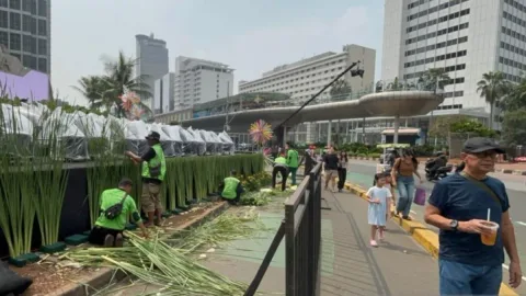 Puncak HUT Jakarta ke-499: Bundaran HI Membeludak, Rekayasa Lalu Lintas Berlaku