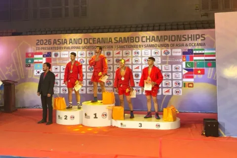 Brigadir Polisi Rian Hendris Saputra Sabet Medali Perunggu di Kejuaraan Sambo Asia 2026