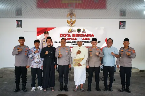 Hari Bhayangkara ke-80: Polres OKI Gelar Doa Lintas Agama, Simbol Toleransi di Tengah Masyarakat Majemuk