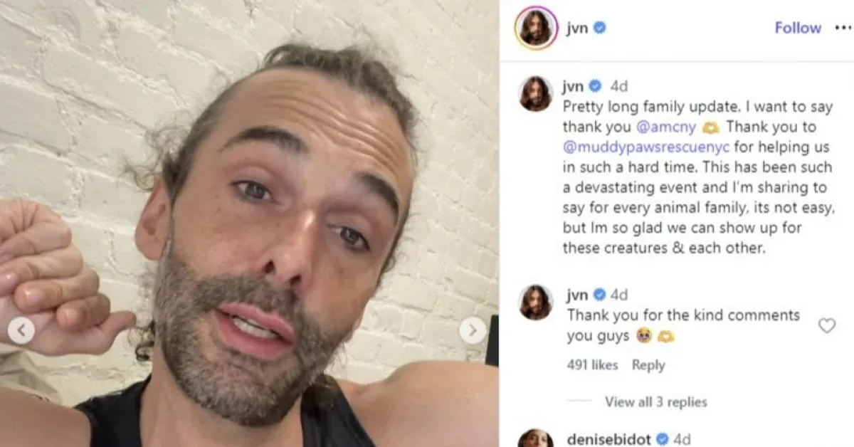 Jonathan Van Ness Relakan Anjing Kesayangan Setelah Serangan Brutal ke Kucing