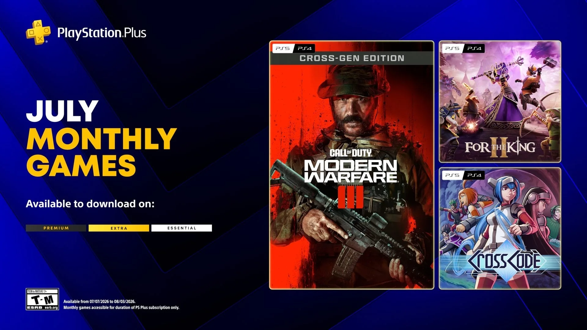 Sony Umumkan Game Gratis PlayStation Plus Juli 2026: Call of Duty Modern Warfare III dan Dua Judul Lain