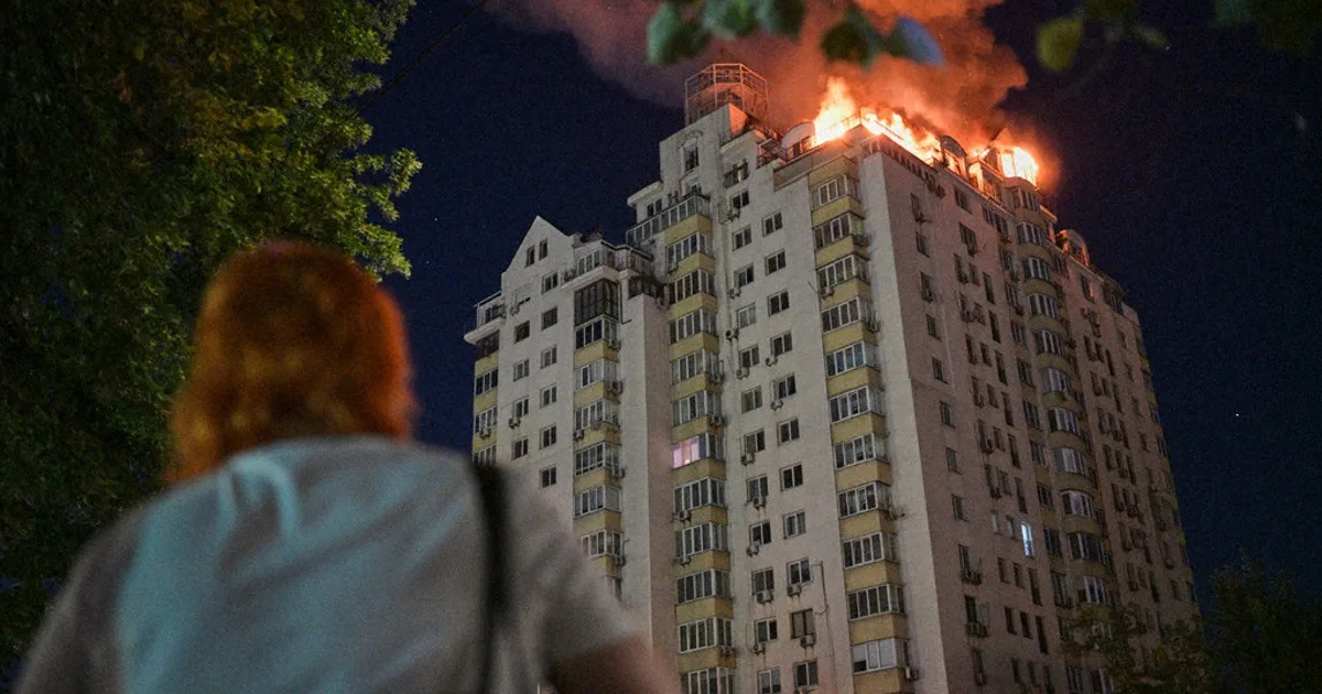 Rusia Hantam Kyiv dengan Gelombang Serangan Terbesar, Satu Tewas dan Puluhan Terluka