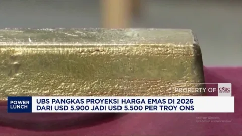 UBS Pangkas Proyeksi Emas 2026, Imbal Hasil Obligasi dan Dolar Jadi Biang Kerok