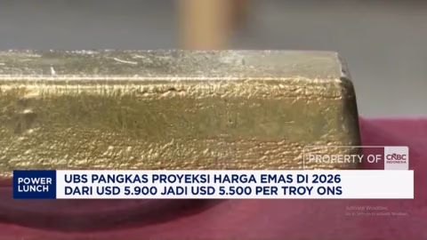 UBS Pangkas Proyeksi Emas 2026, Imbal Hasil Obligasi dan Dolar Jadi Biang Kerok