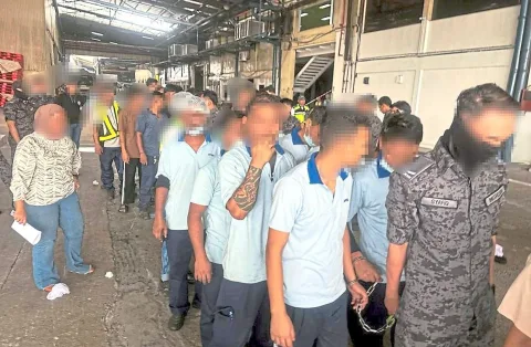 Gerebek Pabrik di Johor: 80 Pekerja Asing Ilegal dan Satu Petugas HR Ditangkap