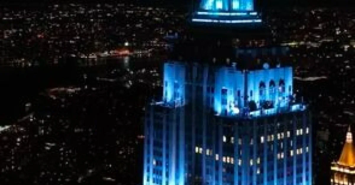 Empire State Building Bersinar Biru untuk Pernikahan Taylor Swift dan Travis Kelce