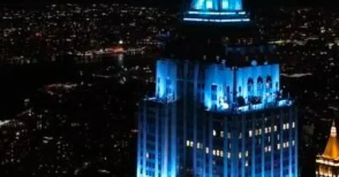 Empire State Building Bersinar Biru untuk Pernikahan Taylor Swift dan Travis Kelce