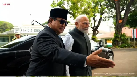 Prabowo dan Gibran Sambut Modi di Gedung DPR, Kerja Sama Energi dan Nuklir Mengemuka