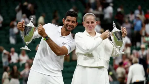 Ostapenko dan Arevalo Bangkit dari Keterpurukan, Raih Gelar Ganda Campuran Wimbledon