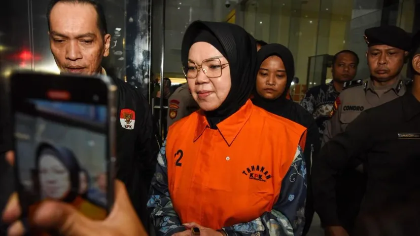 Bupati Sukoharjo Etik Suryani Resmi Ditahan KPK di Rutan
