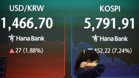 KOSPI Anjlok 8%, Bursa Korsel Hentikan Perdagangan untuk Ketujuh Kalinya di 2026