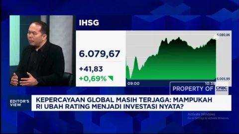 S&P Pertahankan Peringkat Investasi Indonesia, IHSG dan Rupiah Berpotensi Menguat