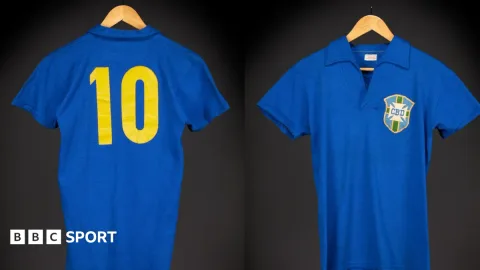Jersey Pele di Final Piala Dunia 1958 Laku Rp71 Miliar, Jadi Koleksi Termahal Kedua