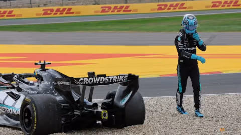Russell Gigit Jari Usai Tabrakan Lap Pertama di GP Belgia: Mimpi Juara F1 Makin Jauh