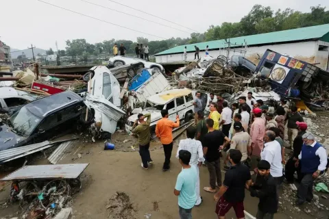 Banjir dan Longsor di India Utara Tewaskan 25 Orang, Ribuan Terdampak