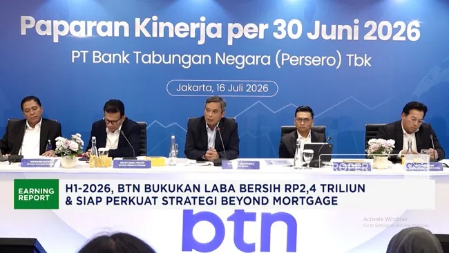 Laba Bersih BTN Tembus Rp2,4 Triliun di Semester I, Strategi Beyond Mortgage Mulai Menunjukkan Hasil