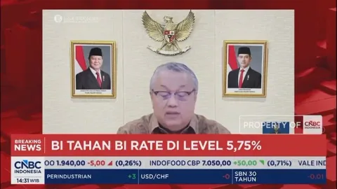 BI Pukul Rata Ekspektasi Pasar: Suku Bunga Acuan Tetap 5,75%