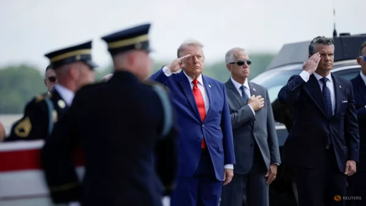 Trump Hadiri Pemulangan Jenazah Empat Prajurit AS Tewas dalam Serangan Iran