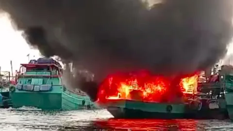 Kapal SAR Mentawai Terbakar di Muara Baru, Polisi Selidiki Dugaan Kelalaian