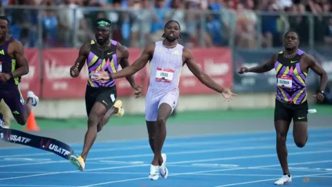 Noah Lyles Buktikan Diri di Musim Sepi: Catat Waktu Terbaik Dunia di Kejuaraan AS