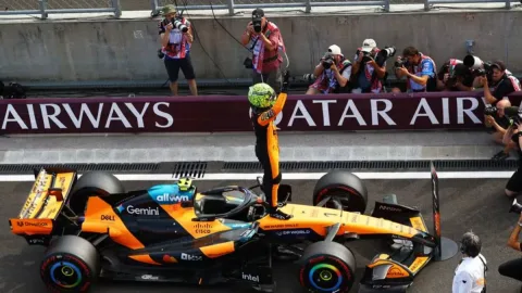 Lando Norris Pecahkan Dominasi Mercedes di Kualifikasi Hungaria