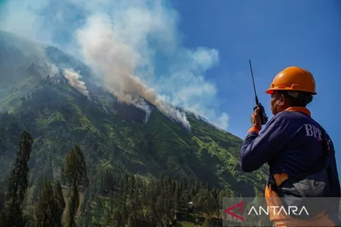 Api Padam, Bara Mengintai: 4,5 Hektare Lahan Gunung Ringgit Hangus Terbakar