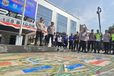 Polres Bogor Gelar Simulasi Taktis untuk Amankan Laga AFF 2026 di Pakansari