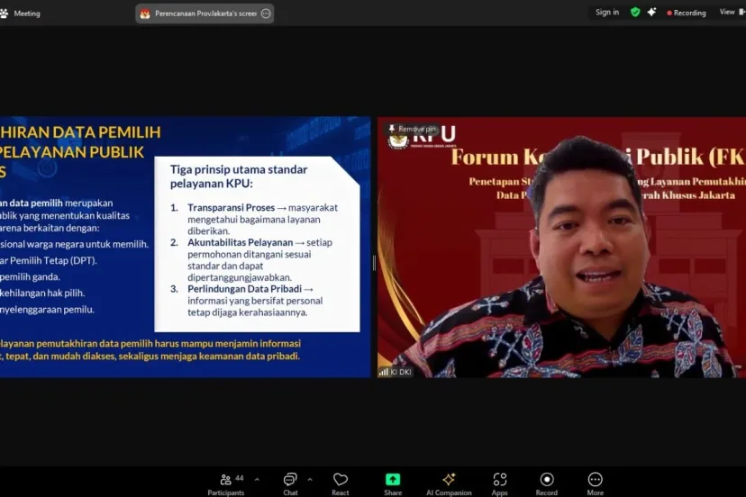 KI DKI Jakarta Desak KPU Jaga Privasi Data Pemilih saat Pemutakhiran