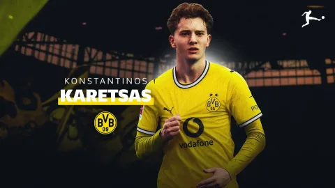 Dortmund Rekrut Bintang Muda Yunani Karetsas, Kontrak Enam Tahun