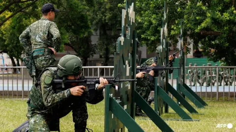 Taiwan Uji Perang 10 Hari: Perintahkan Komandan Berpikir Cepat, Internet Sengaja Diperlambat