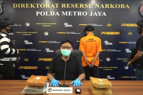 Polda Metro Jaya Sita Empat Kilogram Ganja di Palmerah, Satu Pemuda Diamankan