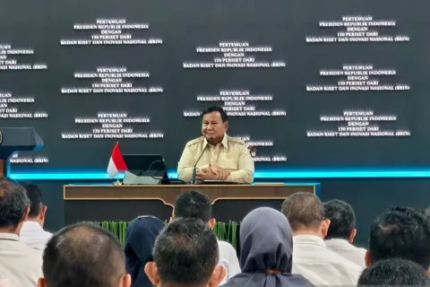 Prabowo Akui Ketertinggalan Riset dan Pendidikan: 'Kita Koreksi Diri sebagai Bangsa'