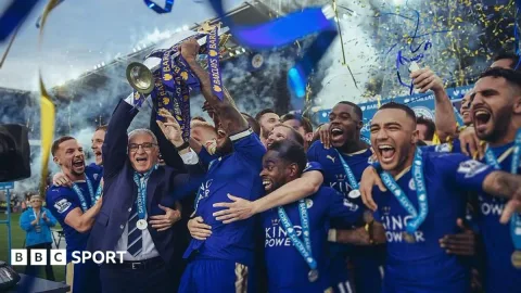 Dari Mimpi 5.000:1 ke Liga Satu: Kenangan 'Cubit Aku' Leicester City