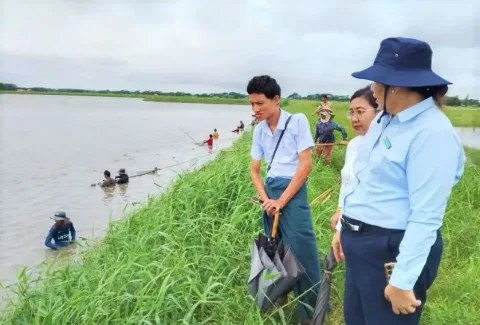 Banjir Mengancam Tambak Ikan Myanmar: Dinas Perikanan Imbau Petambak Perkuat Tanggul