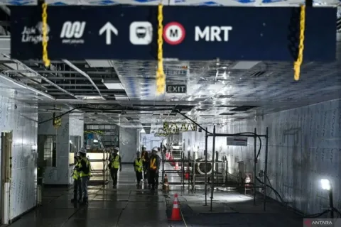 Proyek MRT Fase 2A Tembus 62,68 Persen, Rp25,3 Triliun Disuntik untuk Tujuh Stasiun Bawah Tanah