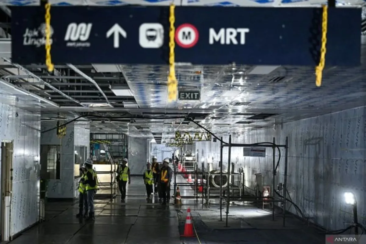 Proyek MRT Fase 2A Tembus 62,68 Persen, Rp25,3 Triliun Disuntik untuk Tujuh Stasiun Bawah Tanah