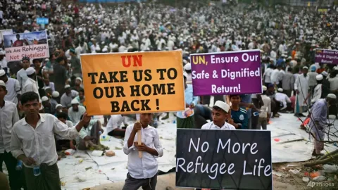 Myanmar Klaim 300 Ribu Pengungsi Rohingya Siap Dipulangkan, tetapi Kondisi Keamanan Belum Mendukung