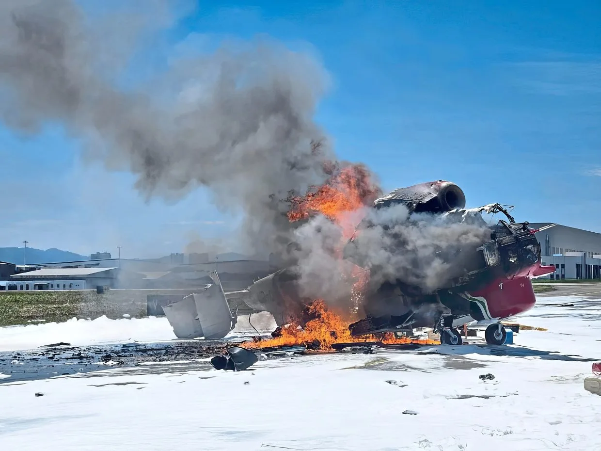 Helikopter Kamov Ka-32S Hangus Terbakar di Bandara Subang, Delapan Penerbangan Dialihkan