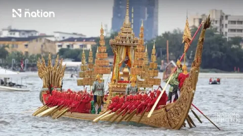 Prosesi Perahu Kerajaan Thailand Mulai Gladi Resik, Ratusan Ribu Wisatawan Diprediksi Serbu Sungai Chao Phraya