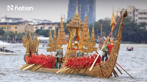 Prosesi Perahu Kerajaan Thailand Mulai Gladi Resik, Ratusan Ribu Wisatawan Diprediksi Serbu Sungai Chao Phraya