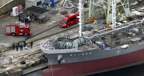 Kebakaran Kapal Tanker di Jepang Tewaskan Satu Pekerja, Sembilan Luka-Luka